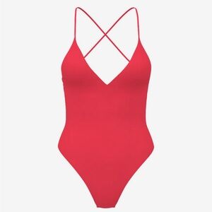 NWT VICTORIA'S SECRET SWIM
Essential Plunge Cheeky One-Piece Swimsuit M
